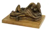 Leon Underwood, Untitled, Leon Underwood (1890-1975) 'SAMSON AND DELILAH' Bronze