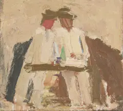 Julian Bailey, Untitled, oil on board 34.5 x 37cm .