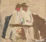 Julian Bailey, Untitled, oil on board 34.5 x 37cm .