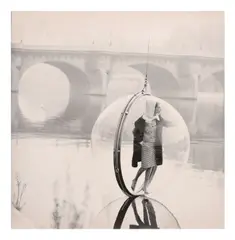 On the Seine (Simone D'Aillencourt) (for 'Harper's Bazaar') by Melvin Sokolsky, 1963, Gelatin silver print; the photographer's credit stamp on the reverse, offered Feb 2025