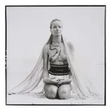Franco Rubartelli, Veruschka on the Beach, c. 1968, Gelatin silver print; the photographer's copyright/credit stamp on the reverse