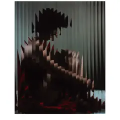 Erwin Blumenfeld, Lisette Behind Fluted Glass, New York (from 'Blumenfeld Color'), c. 1943, Dye-transfer print