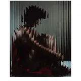 Erwin Blumenfeld, Lisette Behind Fluted Glass, New York (from 'Blumenfeld Color')