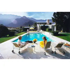 Slim Aarons, Poolside Pairs, 1970, Chromogenic print