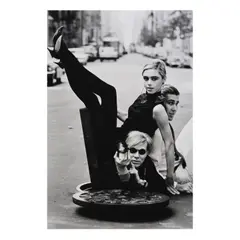Burt Glinn, Andy Warhol with Edie Sedgwick and Chuck Wein, New York, 1965, Gelatin silver print