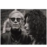 Sam Falk, 'Andy Warhol and Ultra Violet - At a Greenwich Village Barbecue Party', 1968, Gelatin silver print; signed and titled in ink and a Monkmeyer Press Photo Service credit stamp on the reverse