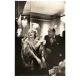 Alfred Eisenstaedt, 'Marlene Dietrich and Noel Coward during intermission at the Louis Sherry Bar of the Metropolitan Opera'