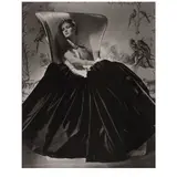 Alix (Black Satin Dress) by Horst P. Horst, 1938, Platinum palladium print, sold Feb 2025