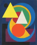 Auguste Herbin, Composition, 1945, Öl auf Leinwand