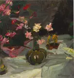 Hans Purrmann, Rosenstrauß, 1904, Öl auf Leinwand