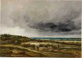 Georges Michel, Küstenlandschaft bei Gewitter