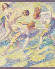 Reigen by Ludwig von Hofmann, Um 1905, Öl auf Leinwand, sold Dec 2022