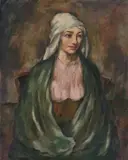 Karl Hofer, Frau mit Kopftuch, Italienerin