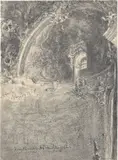 Adolph von Menzel, Innenansicht des „Käppele“ in Würzburg
