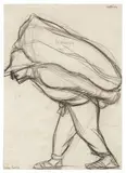 Diego Rivera, Untitled (Study for Mural), Graphite on paper