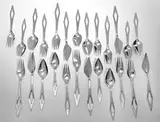 Gio Ponti, Flatware (25), c. 1955, Stainless steel