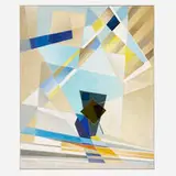 Werner Drewes, Resurgence, 1973, oil on canvas