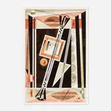 Penrod Centurion, Composition (Black and Red Fugue), 1938, watercolor, India ink and pencil on paper