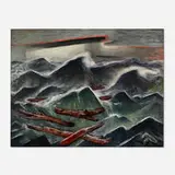 Bror Julius Olsson Nordfeldt, Logs Drifting