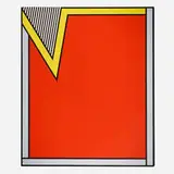 Nicholas Krushenick, Maxa Tawny, 1970, acrylic on canvas