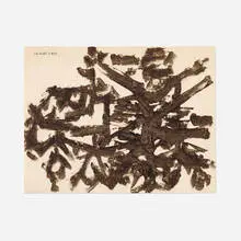 Untitled by David Smith, 1958, ink on paper, sold May 2022