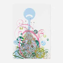 Ryan McGinness, Untitled, 2006, acrylic on paper
