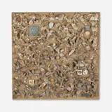 Mary Bauermeister, Untitled (Stone Labyrinth), 1965, stones, offset print on particle board coated with sand