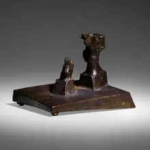 Winged Figures by Richard Hunt, 1969, patinated bronze, sold May 2022