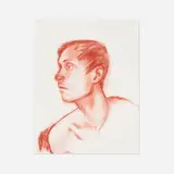 Justin Liam O’Brien, Colin, 2021, conté crayon on paper