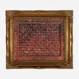 Martin Wong, Brick on Brick, 1988, acrylic on canvas in artist's frame