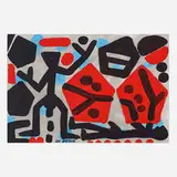 A. R. Penck, Standart—Zeit des großen Betruges, 1996, acrylic on canvas