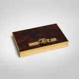 Hermès, Cigarette box with belt buckle motif