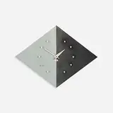 Kite wall clock, model 2201C by George Nelson & Associates, 1952, enameled aluminum, lacquered wood, sold Feb 2016