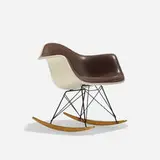 Charles and Ray Eames, RAR-1, 1950, molded fiberglass, enameled steel, birch, vinyl, rubber