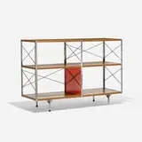 ESU 200-C by Charles and Ray Eames, 1950 / 1952, birch plywood, lacquered masonite, fiberglass, chrome-plated steel, enameled steel, sold Feb 2016