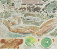 Jeffery Camp, Untitled, oil on board 30.5 x 35.5cm .