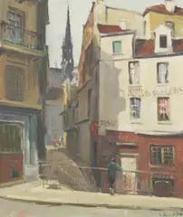 Untitled by Constantine Kluge, oil on canvas 55 x 46.5cm ., sold Jun 2020