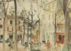 Maud Eyston Sumner, Untitled, pen and ink and watercolour 46 x 59cm