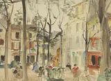 Maud Eyston Sumner, Untitled, pen and ink and watercolour 46 x 59cm