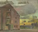 Frederick Cuming, Untitled, oil on board 26 x 30cm .