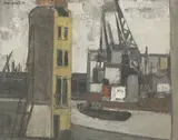 John Copnall, Untitled, oil on board 40.5 x 41cm