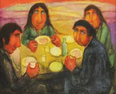 René Cazassus, Untitled, oil on canvas 54 x 65cm .