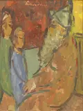 Zygmunt Landau, Untitled, oil on canvas board 34 x 26cm Provenance: With the Rowley Gallery