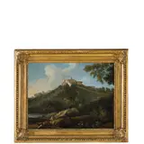 Veduta di Castel Gandolfo by Giovanni Battista Busiri, oil on canvas, offered Mar 2022