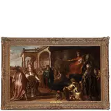 Jan van Noordt, Episodio della vita di San Nicola o Sant'Ambrogio, oil on canvas