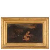Giuseppe Passeri, Paesaggi con amorini, oil on canvas