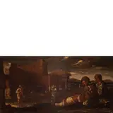 Matteo Ghidoni, Pitocchi, oil on canvas