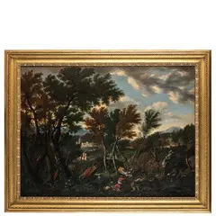 Jan Looten, Paesaggio, oil on canvas
