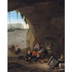 Thomas Wyck, Il fabbro / Firmato in basso al centro, oil on canvas