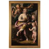 Allegoria della Pittura con autoritratto dell'artista by Giovanni Raffaele Badaracco, oil on canvas, offered Mar 2022